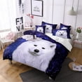 thumbnail image 4 of Kids Bear Bedding Set Chic Bedding Comforter Set for Girls Teens Galloping Bear Printed Comforter 3D Wild Animal Duvet Set Bedroom Decor Quilt Set 3Pcs King Size, 4 of 7