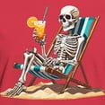 thumbnail image 3 of CafePress - Tropical Beach Summerween Skeleton Women's Value T Shirt - Women's Traditional Fit Dark T-Shirt, 3 of 4