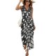 thumbnail image 1 of Vestido Largo Sin Mangas Para Mujer, Abstract Geometrical Traje Informal Para Cumpleaños, Verano, 1 of 5