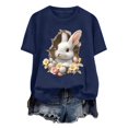 thumbnail image 4 of Yuwull Womens Tops Going Out Tops Women'S Lover Printed T-Shirt Round Neck Short Sleeved Womens Tops Dressy Casual S, 4 of 7