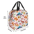 thumbnail image 2 of Bingfone Flowers Birds And Butterflies Print Lunch Bag Insulated Lunch Box, Small Leakproof Cooler Food Lunch Containers Reusable High Capacity Lunch Tote Bags for Work, Travel, Outdoor, 2 of 5