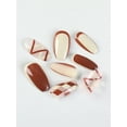 thumbnail image 3 of Checkerboard Lattice Line Jelly Glue Nail Manicure, 3 of 5