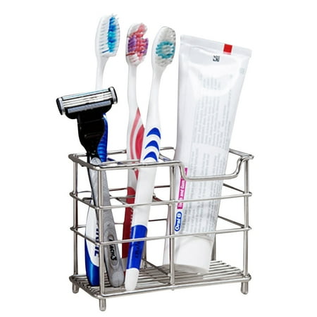 Toothbrush Holder Cup Stainless Steel Toothbrush Holder Stands Toothpaste Cup Storage Bathroom by All clearance ()