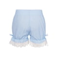 thumbnail image 2 of JanJean Kids Girls Ruffled Bloomers Shorts Cotton Lace Up Safety Short Pants Bottom Ruffled Bloomers Blue 120, 2 of 7