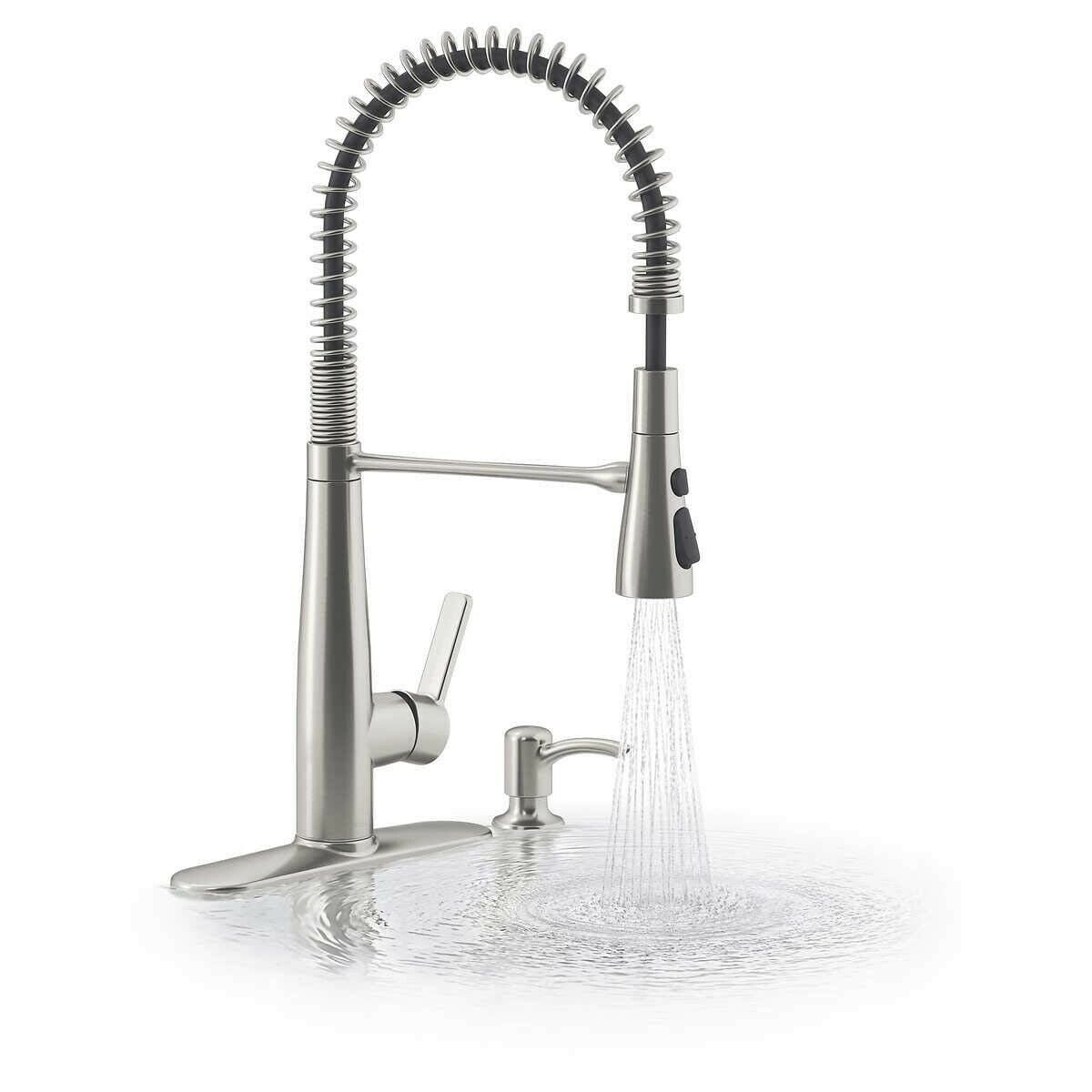 KOHLER Semiprofessional Kitchen Faucet with Soap Dispenser