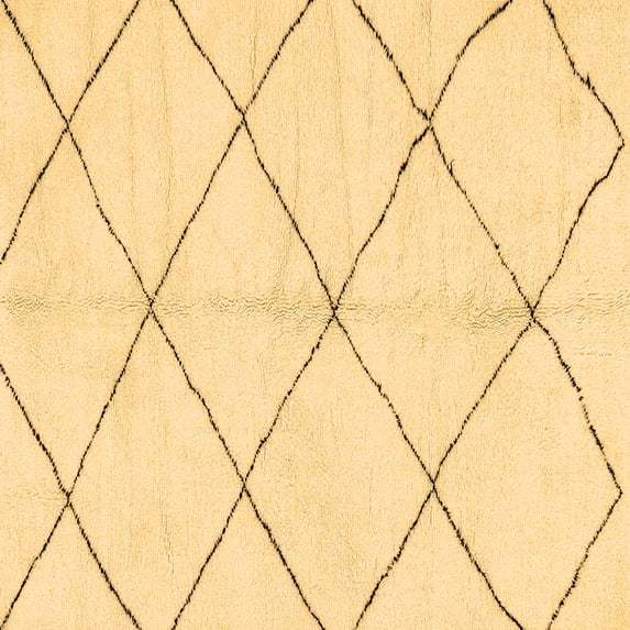 Ahgly Company Indoor Square Solid Brown Modern Area Rugs, 6' Square