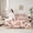 Pink Brown, variant on Castle Fairy Kawaii Capybara Twin Bedding Sets,Cute Floral Wildlife Bedding Comforter Set