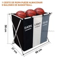 thumbnail image 2 of Cesto de Ropa Sucia Magma Life Grande 3 Secciones Plegable, 2 of 2