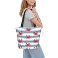 thumbnail image 2 of Disketp Cute Red Crabs With Nautical Bolsa de Hombro Casual para Mujer, Bolso Cruzado para Compras, Viajes y Uso Diario, 2 of 6