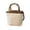 B, variant on Bamboo Handle Woven Bag Straw Bucket Bag Casual Versatile Shoulder Tote Summer Beach Purse Khaki