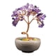 thumbnail image 4 of Estatua del árbol del dinero, figura decorativa, colección, escultura de prosperidad, arte artesanal. violeta, 4 of 9
