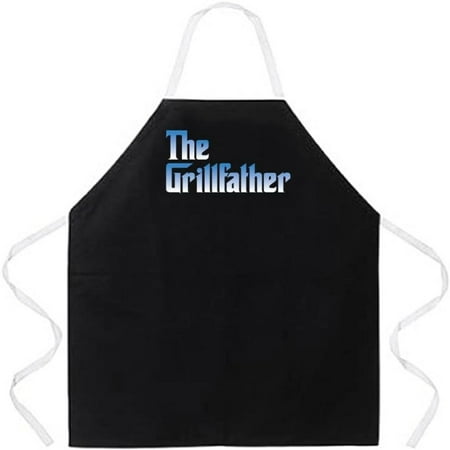 Attitude Aprons Fully Adjustable The Grillfather Apron Black