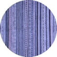 thumbnail image 1 of Ahgly Company Indoor Round Abstract Blue Modern Area Rugs, 7' Round, 1 of 4