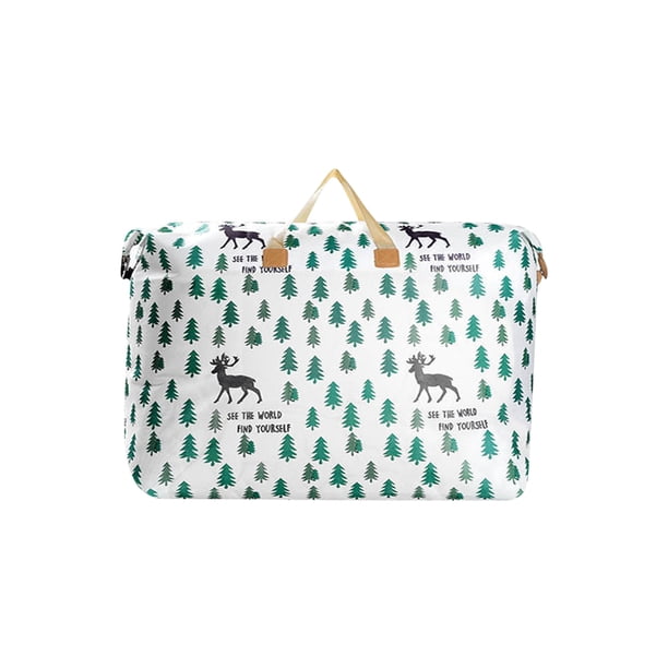 Yhmxh Organizadores y almacenamiento Bolsa de almacenamiento de gran capacidad con asa Bolsa de almacenamiento de gran capacidad Cubo de almacenamiento plegable para colcha Manta