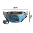 thumbnail image 2 of Cool Sequin Laser Running Waist Bag with Adjustable Straps for Women or Men, Running, Traveling, 2 of 5