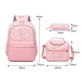 thumbnail image 2 of Leopard-Print 3-Piece Backpack Set, Large-Capacity, Lightweight College Style Backpack for Students—Includes Backpack, Pencil Case, and Lunch Bag, 2 of 3