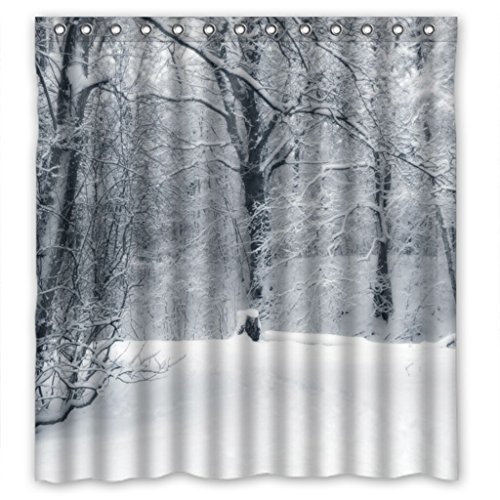 ABPHQTO Cortina de ducha Paisaje Cortina de ducha impermeable 160x180 cm