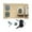 swing lock door, variant on Busy Board DIY Parts Activity Board Sensory Toy Fine Motor Skills Toys for Plane Travel Toy Brain Development Develop Patience Kids rotary phone