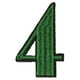 thumbnail image 5 of EeaseMX 9 piezas de pegatinas de apliques decorativos para coser, parches bordados con números modernos para ropa, vestidos, sombreros y reparación de vaqueros., 5 of 7