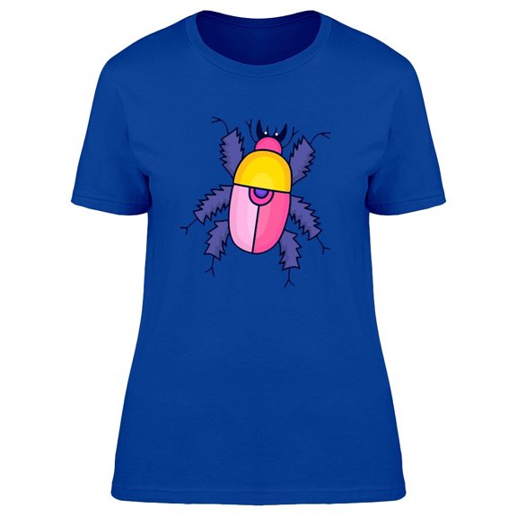Colorful Bug Doodle Cartoon Tee Women's -Image by Shutterstock