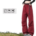 thumbnail image 3 of Men's Women's Cargo Pants, Velvet-lined Outdoor Hiking Pants for Winter, Waterproof Windproof, 3 of 6