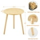 thumbnail image 2 of Mesa auxiliar redonda Apicizon de madera natural 42x51 cm, 2 of 8