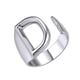 thumbnail image 1 of XWSHYW Anillos Joyería de 26 Letras de Apertura de Pareja de Moda para Mujer, 1 of 3