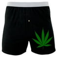 thumbnail image 1 of Weed Pot Leaf Soft Knit Boxer, 1 of 1