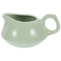 UPKOCH Ceramic Gravy Boat Green 1Pack 3.9In