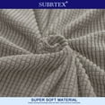thumbnail image 3 of Housse de Causeuse en Polyester à Imprimé Uni 2024 Chocolat, 3 of 6