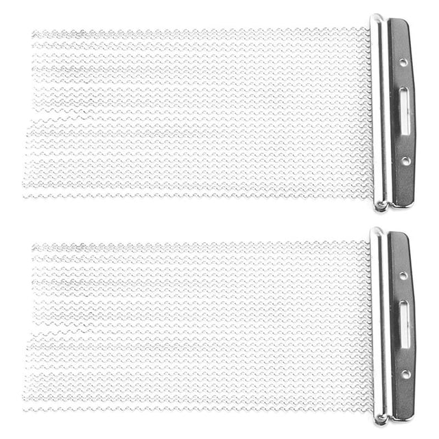 2X Half Design Steel Snare Wire Drum Spring for Children Snare Cajon Box Drums 30 Strand,2 x Snare Wire,Silver