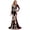 Style-A, variant on Women Skeleton Dress Long Sleeve Gothic, 3D Print Maxi Dress Costume Cosplay Spooky Chic Evening Gown for Halloween Party Apparel