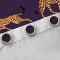 thumbnail image 4 of Castle Fairy Leopard Blackout Curtains Set of 2 (52x84 Each),Cheetah Window Curtains, 4 of 6