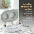 thumbnail image 6 of MEDca Digital Hearing Amplifier ITE Rechargeable 2 Piece Set Portable Charging Case - White, 6 of 9