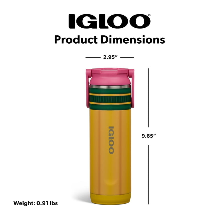 Igloo Drip 20 oz Stainless Steel Water Bottle with Straw photo 5
