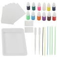 thumbnail image 4 of Kit de pintura marmolada para arte, 12 colores, 6 ml, pigmentos minerales para pintar por uno mismo, interesante y relajante, juego de pintura marmolada portátil para pintar por uno mismo, 4 of 9
