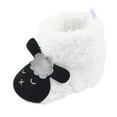 thumbnail image 3 of Lindos zapatos de polar unisex con dibujos de animales para niños de 9 a 12 meses Blanco por 9-12 meses, 3 of 9