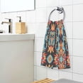 thumbnail image 3 of Yayeee 100% Cotton Hand Towels for Bathroom 16" x 28" Soft Absorbent Kitchen Towel, Blue Geometric, 3 of 7