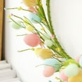 thumbnail image 3 of Easter Decoration Wreath 16.5" Artificial Flower Wreath with Easter egg Front Door Wall Window Party Decoration,Spring Festival Ornaments Gifts, 3 of 5