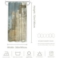 thumbnail image 5 of Grey Abstract Art Decor Shower Curtain,Beige Painting Bathroom Decor Polyester Fiber Plastic Rings Quick-Drying Waterproof for Bathtubs/Bathroom, 72x36 inches, 5 of 6