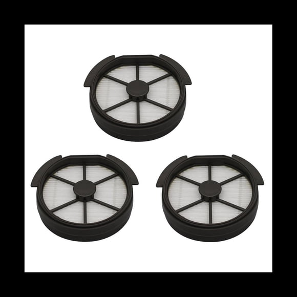 3 Pcs pour Puppyoo T12 / T12 PLUS Aspirateur à Main Filtre avant Accessoires, 3 x Filtre avant, Noir & Blanc