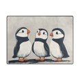 thumbnail image 5 of Yayeee Area Rugs for Living Room 5.2'x4' Indoor Non Slip Washable Bedroom Carpet, Cute Puffin, 5 of 6