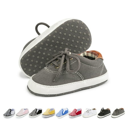 

HsdsBebe Baby Unisex Canvas Shoes Casual Sneakers for Newborn 0-18 Months