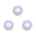 thumbnail image 4 of Juego de perlas semicirculares de 20 mm, 10 piezas, violeta claro, perfectas para álbumes de recortes y decoración, gemas para manualidades de bricolaje con parte posterior plana, 4 of 8
