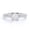 White, variant on Stylish Prong Setting 1 TCW Round Shape Rainbow Opal and Moissanite Infinity Pave Accented Engagement Ring in 18K Black Gold Plating over Silver