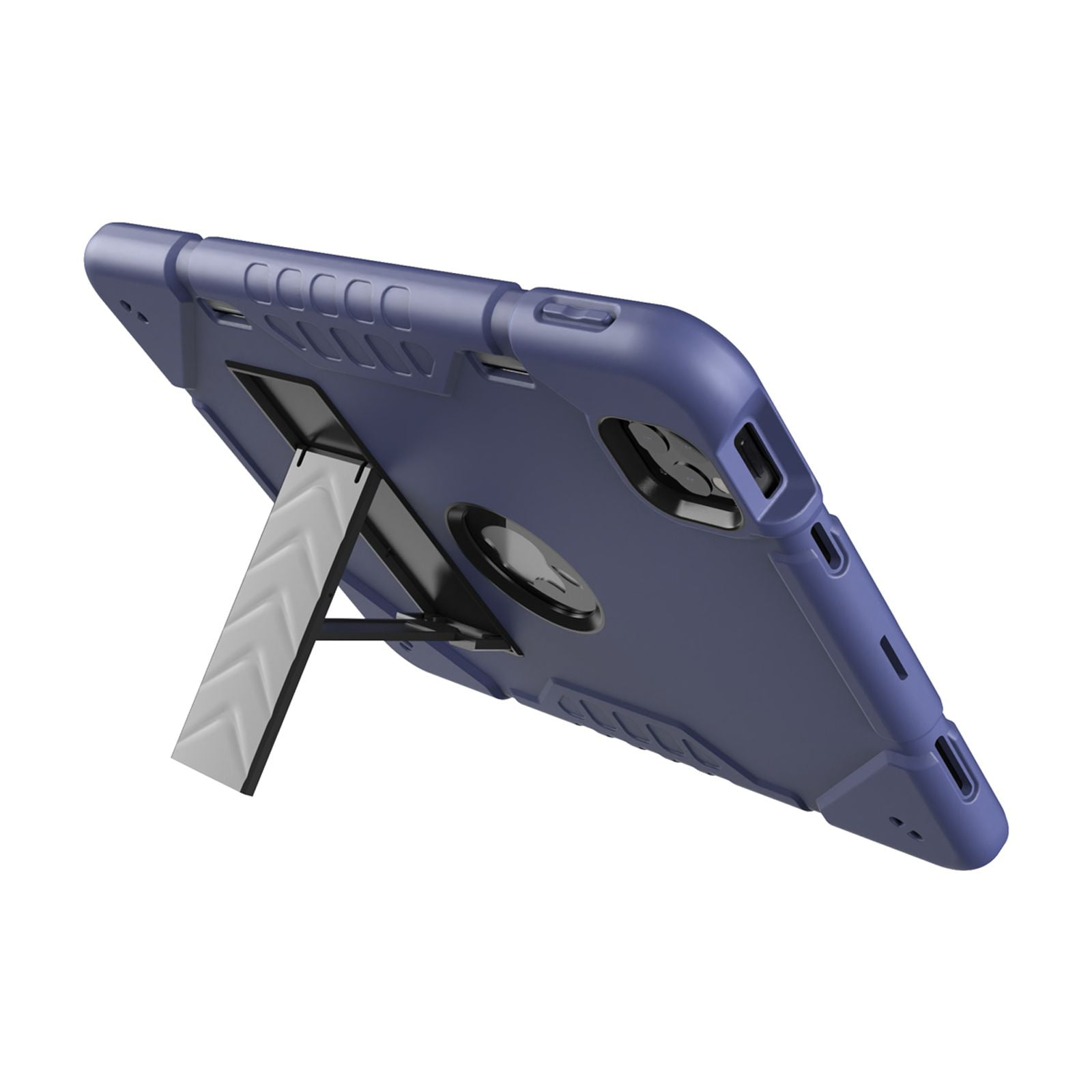 Allytechgroup Heavy Duty Case for Apple iPad 11th Generation 11" 2025 & iPad 10th Generation 10.9" 2022, Rugged Tablet Case with Kickstand Pencil Holder Logo Hole Kids Friendly TPU PC Cover,Blueblack