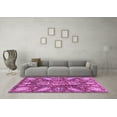 thumbnail image 3 of Ahgly Company Indoor Round Abstract Purple Modern Area Rugs, 4' Round, 3 of 4