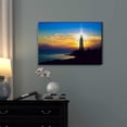 thumbnail image 2 of Canvas Prints Wall Art - Beautiful Scenery/Landscape Lighthouse at Sunset | Modern Wall Decor/Home Decoration Stretched Gallery Canvas Wrap Giclee Print & Ready to Hang - 32" x 48", 2 of 3