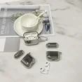 thumbnail image 6 of For for AirPods 1 2 3 Pro Protective Cover for Apple for For AirPods Pro Case Silver Metal with Keychain Box (For Airpods Pro), 6 of 7