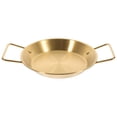 thumbnail image 3 of Minkissy 1 Paquet Assiette à Salade Dorée en Acier Inoxydable à Fond Plat Antiadhésive Outil pour Adultes, 3 of 7